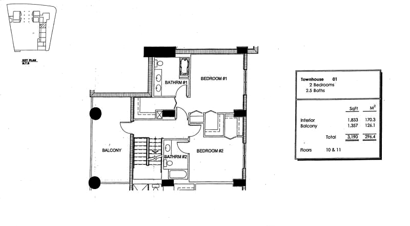 1800 Club Brickell Floorplans