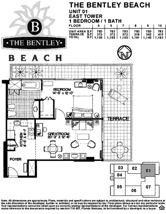 Bentley Hilton Floorplans