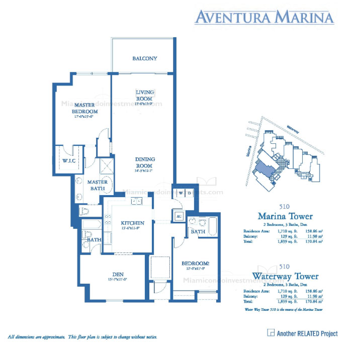 Aventura Marina II Floorplans