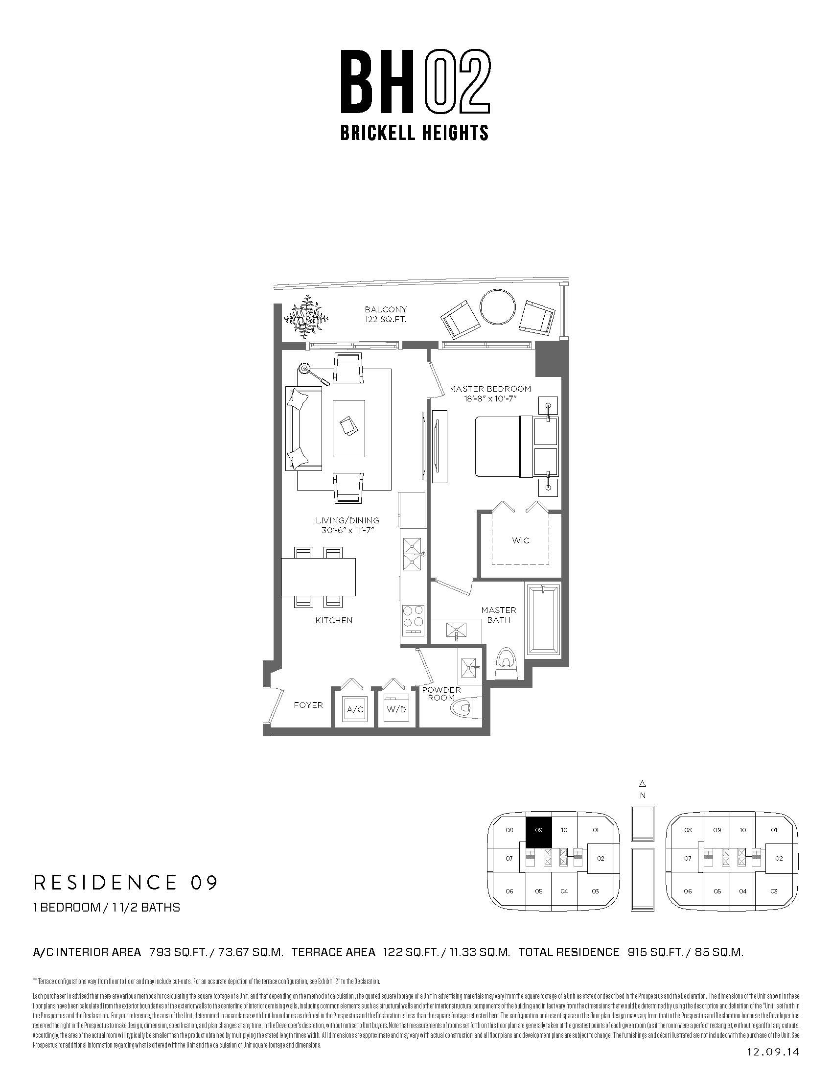 Brickell Heights West Residence 09 Floorplans